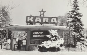 Vrátnice podniku KARA v 70. letech