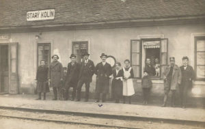 Železniční zastávka před rokem 1936